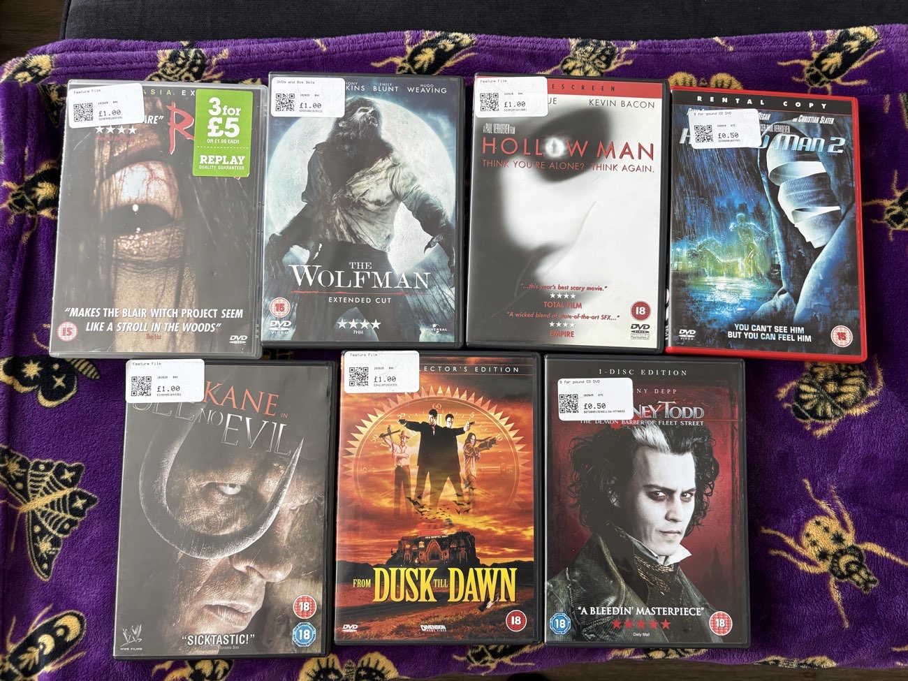 Horror DVD Haul product bought at British Heart Foundation for £6.00