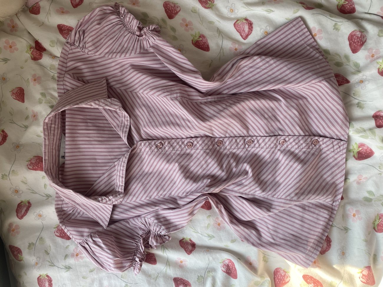 cutest pink shirt bought at St Christopher's Hospice Shop for £2.00