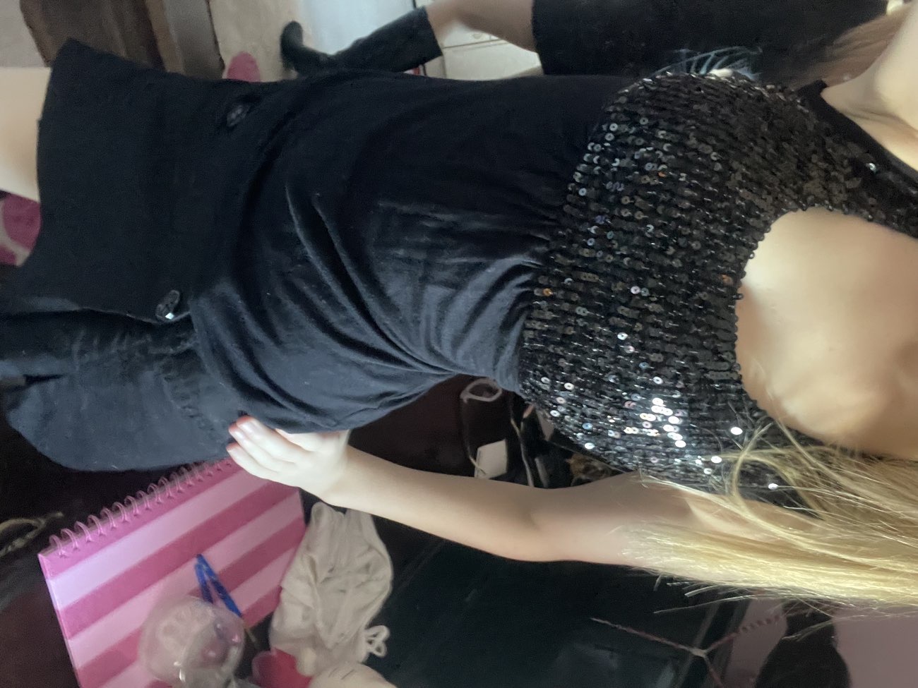 juice sequin top, I’m in love product bought at The Hospice Shop for €8.00