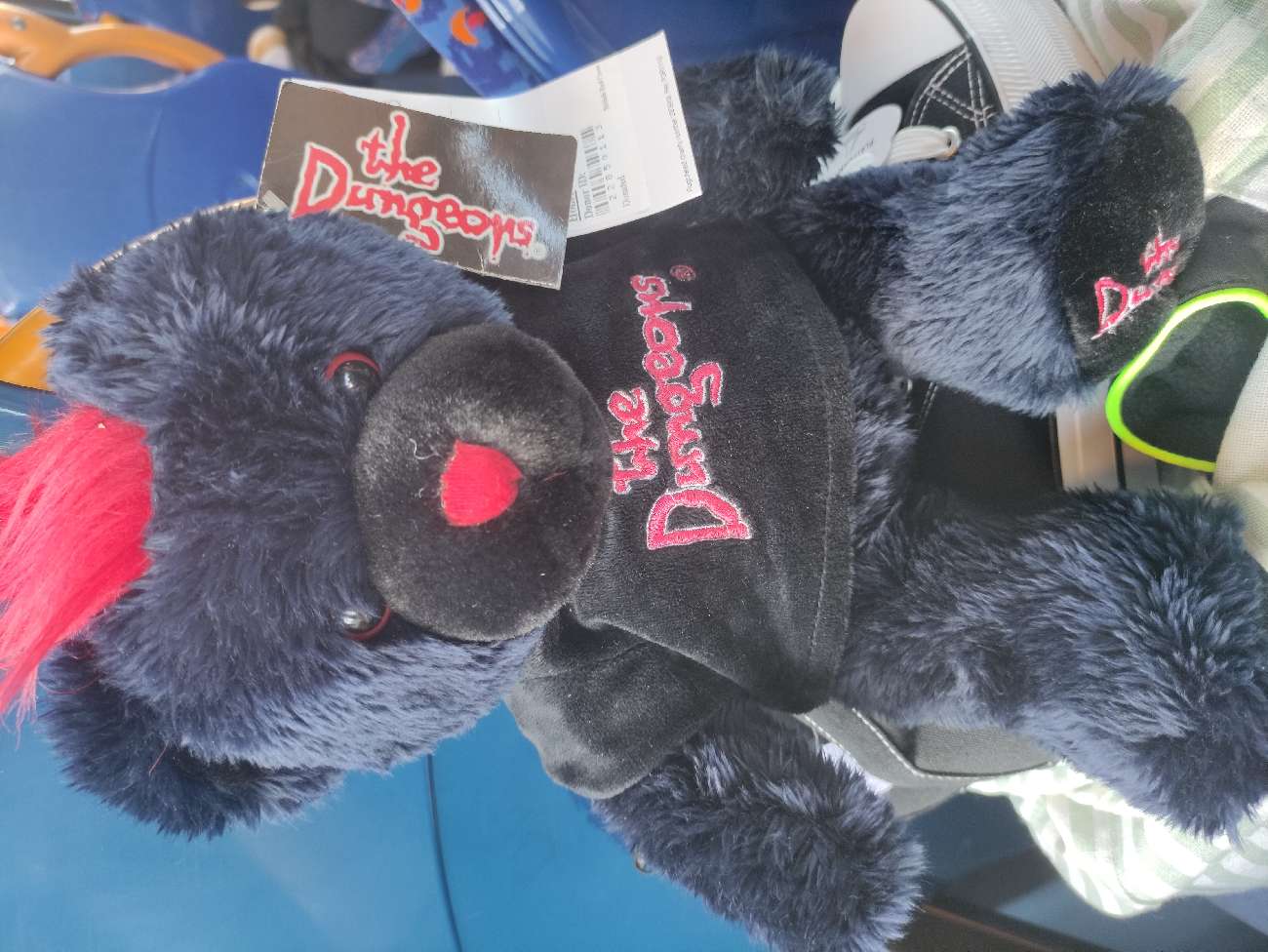 Dungeons teddy bear bought at British Red Cross for £5.00