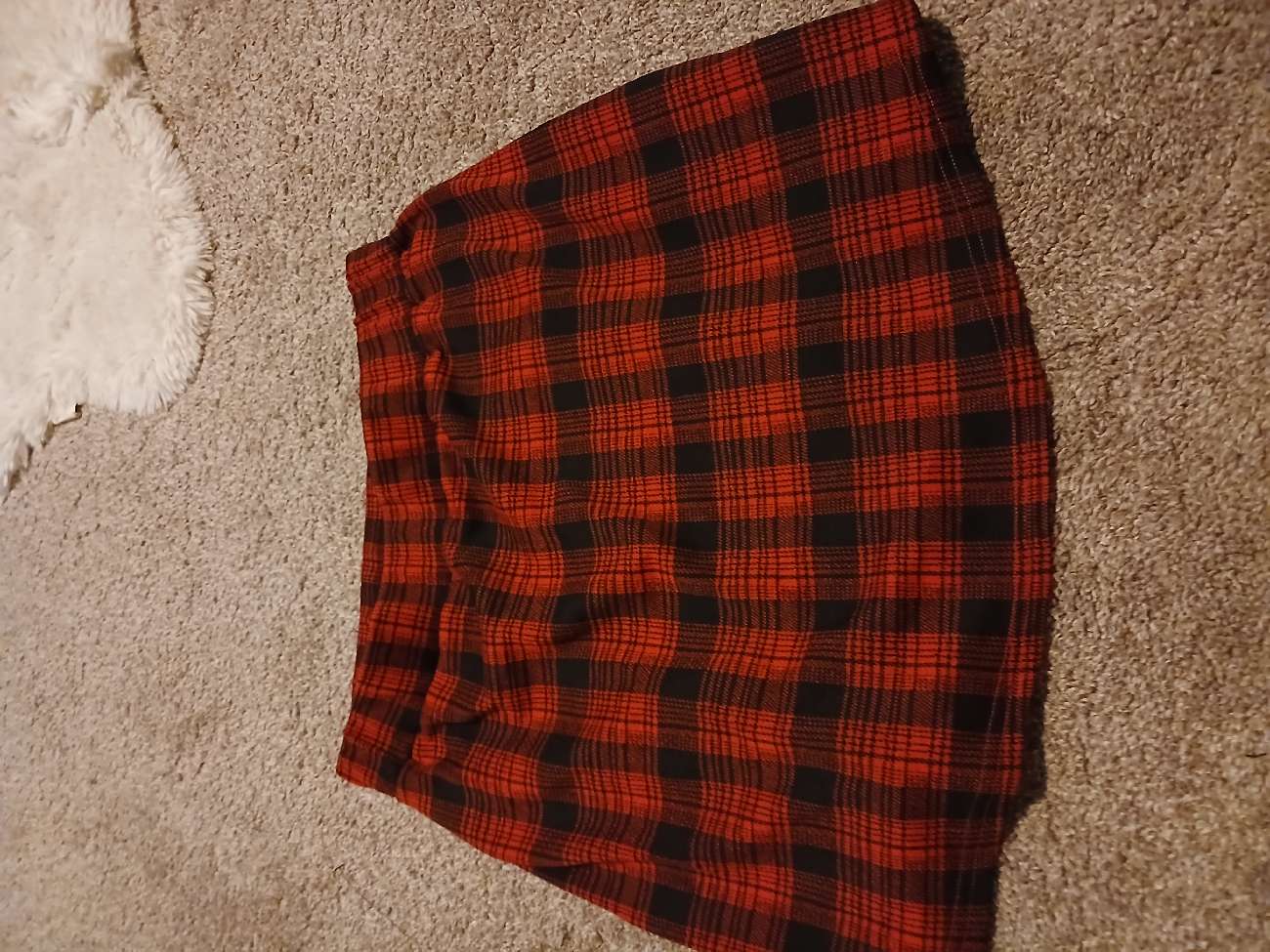 Cute plaid skirt bought at Age UK Charity Shop for Β£2.00