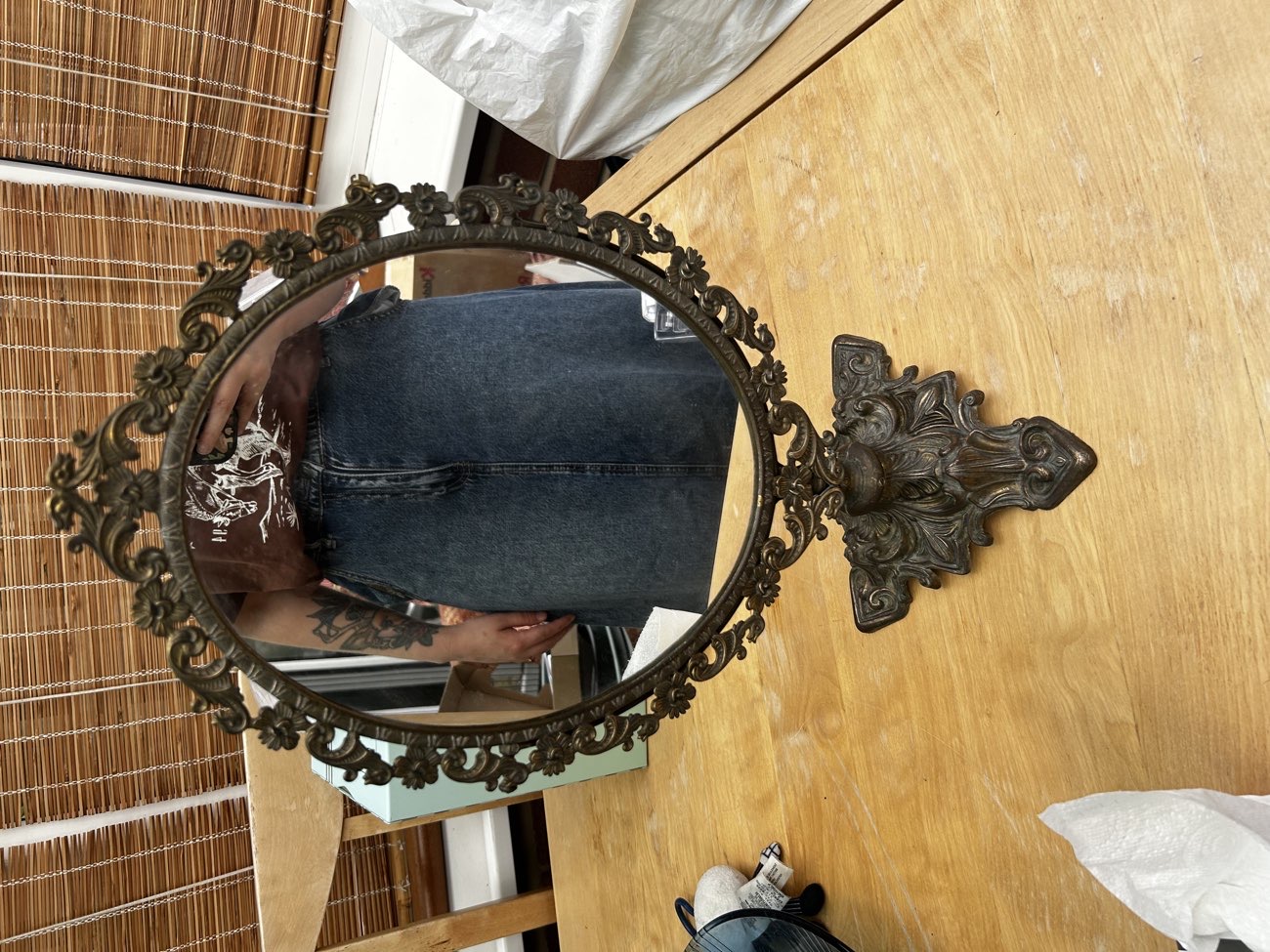 antique oval mirror product bought at The Children's Society for £7.00