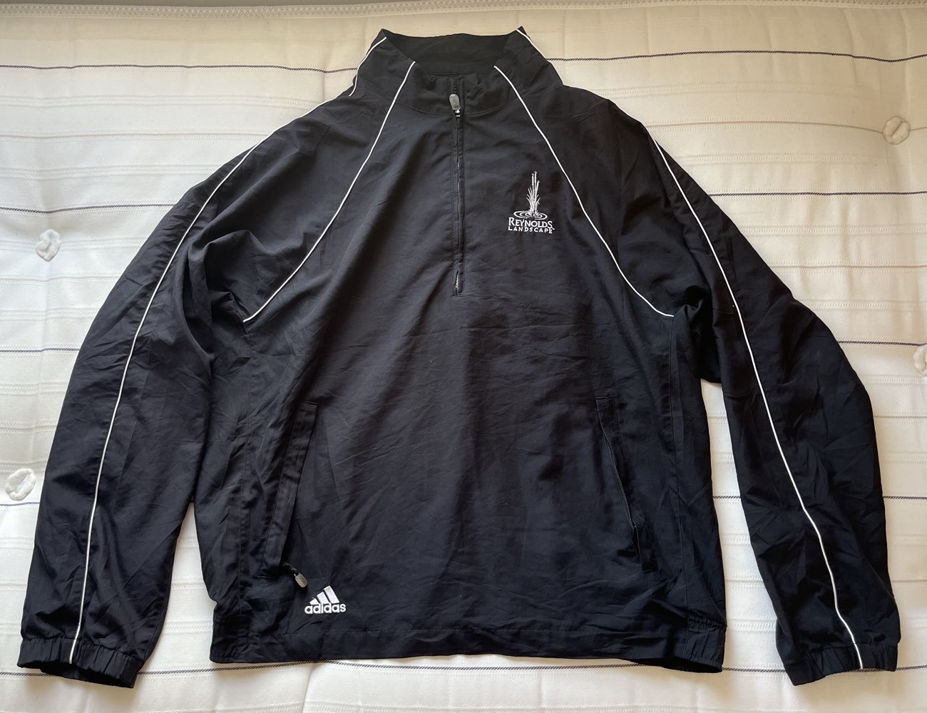 black adidas tracksuit - from an oldisgold kilo sale event bought at St Nicholas Market for £8.20