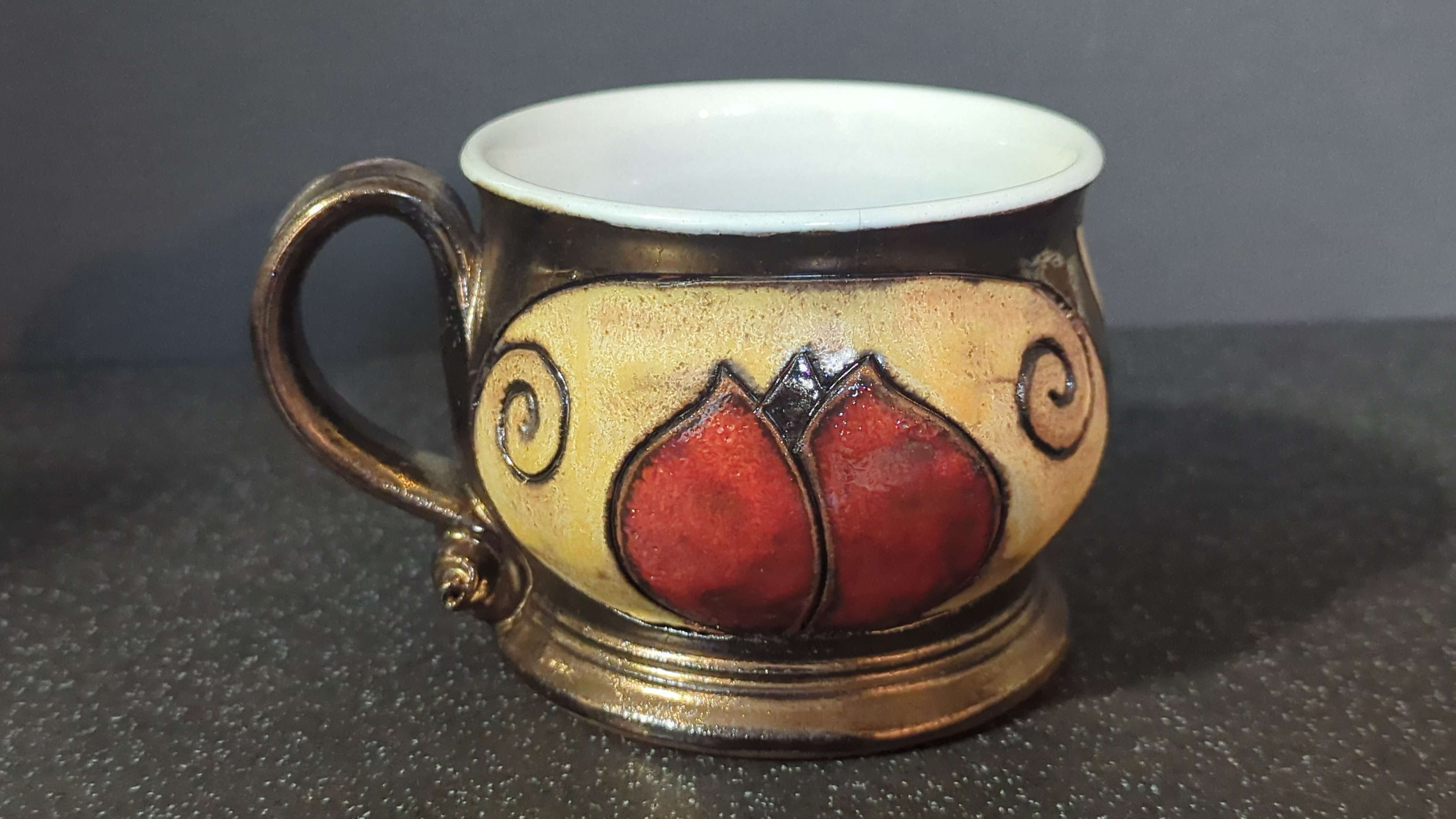 Studio Pottery Cup bought at British Heart Foundation for £2.00