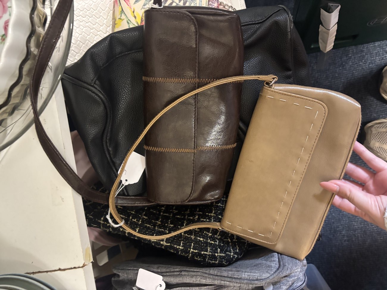 Selection of bags bought at British Red Cross for Β£2.00