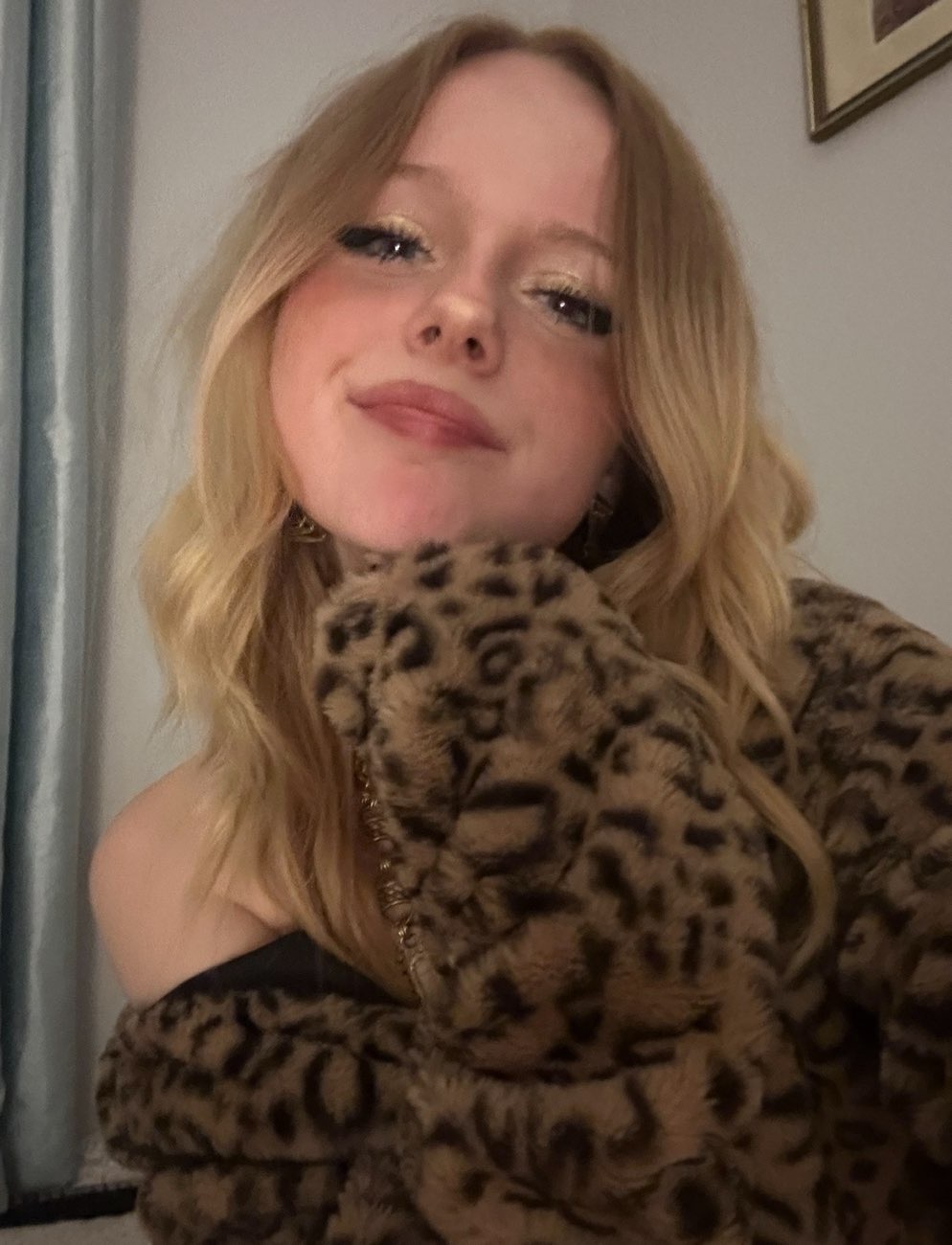 leopard print fur coat product bought at Guild Care for £9.50