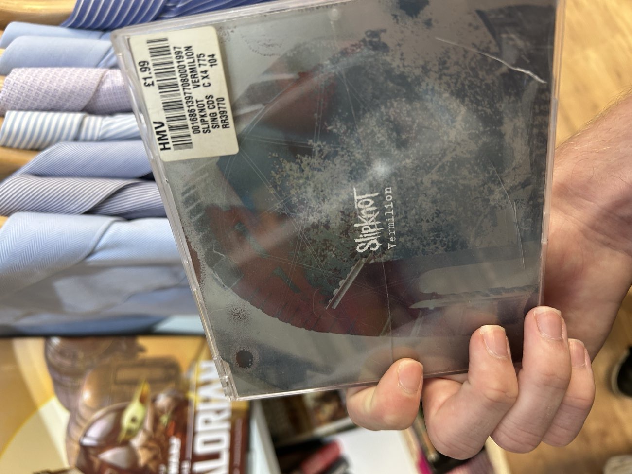 Slipknot cd bought at British Heart Foundation for £0.50