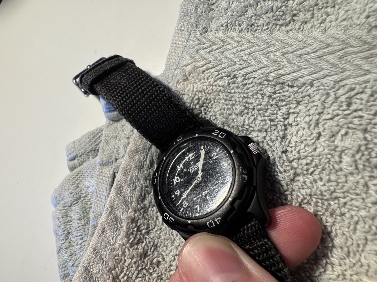 Lorus Sports mini divers watch product bought at Thames Hospice for £3.00