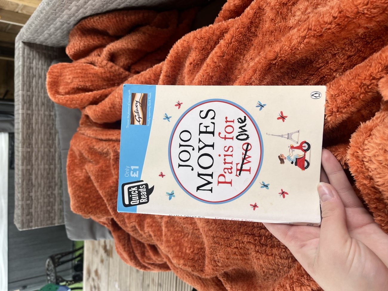 Paris for One! Great book, wish it was longer as the storyline was really good! 📚 bought at Age UK Leicester Shire & Rutland for £1.00