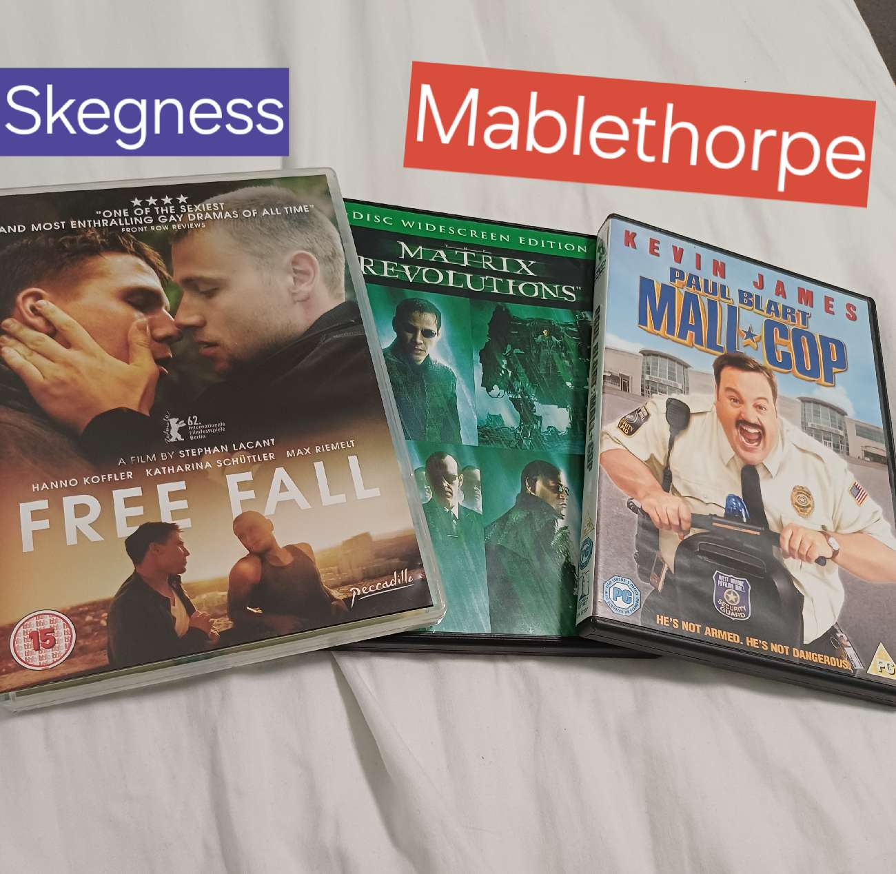 Films from various shops in Skegness & Mablethorpe, from my holiday in Skeg :) product bought at British Heart Foundation for £4.50