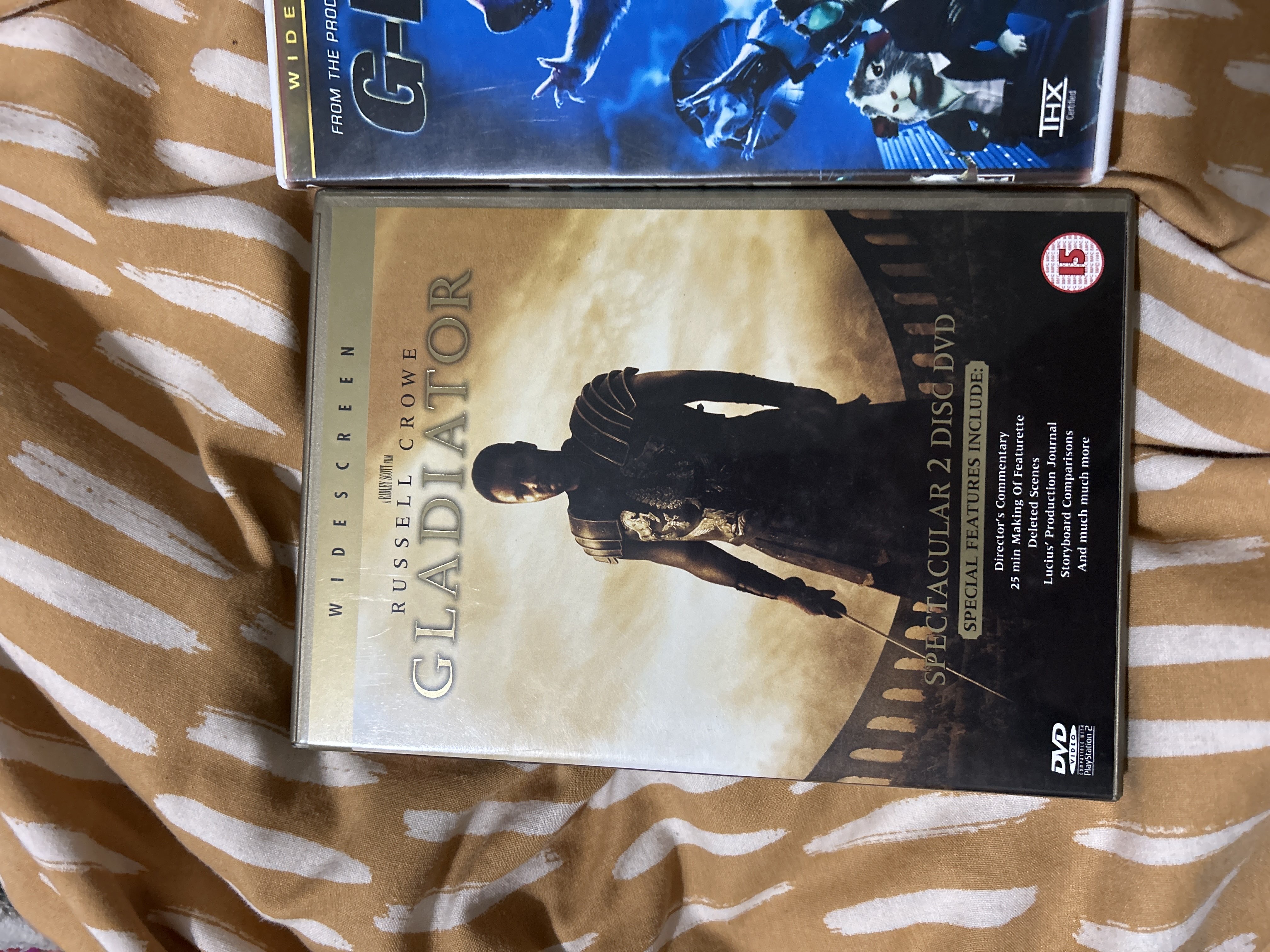 Gladiator, G-Force and Night at the Museum DVDs product bought at British Heart Foundation for £1.50