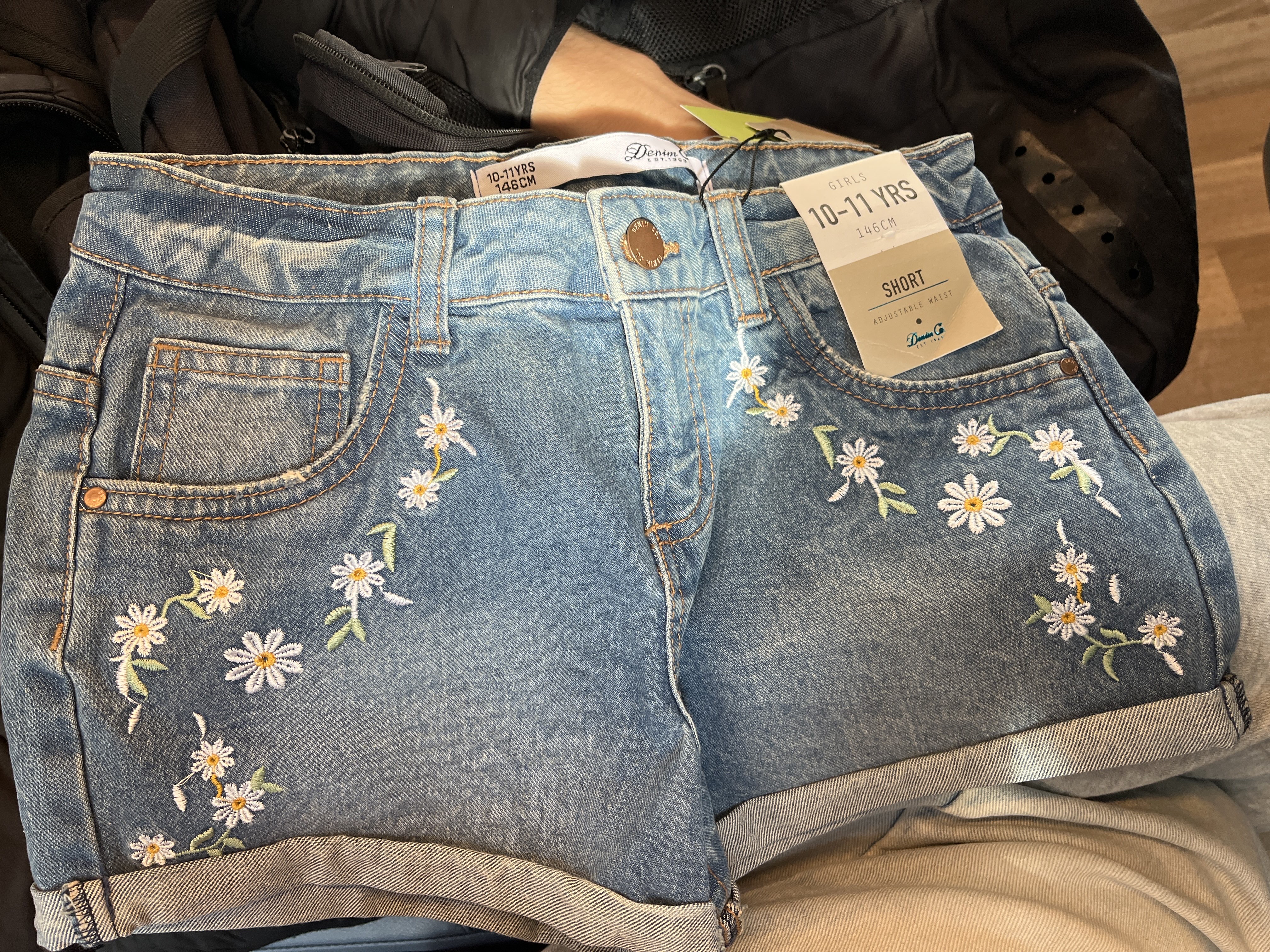 denim shorts bought at This + That by Loros for £3.00