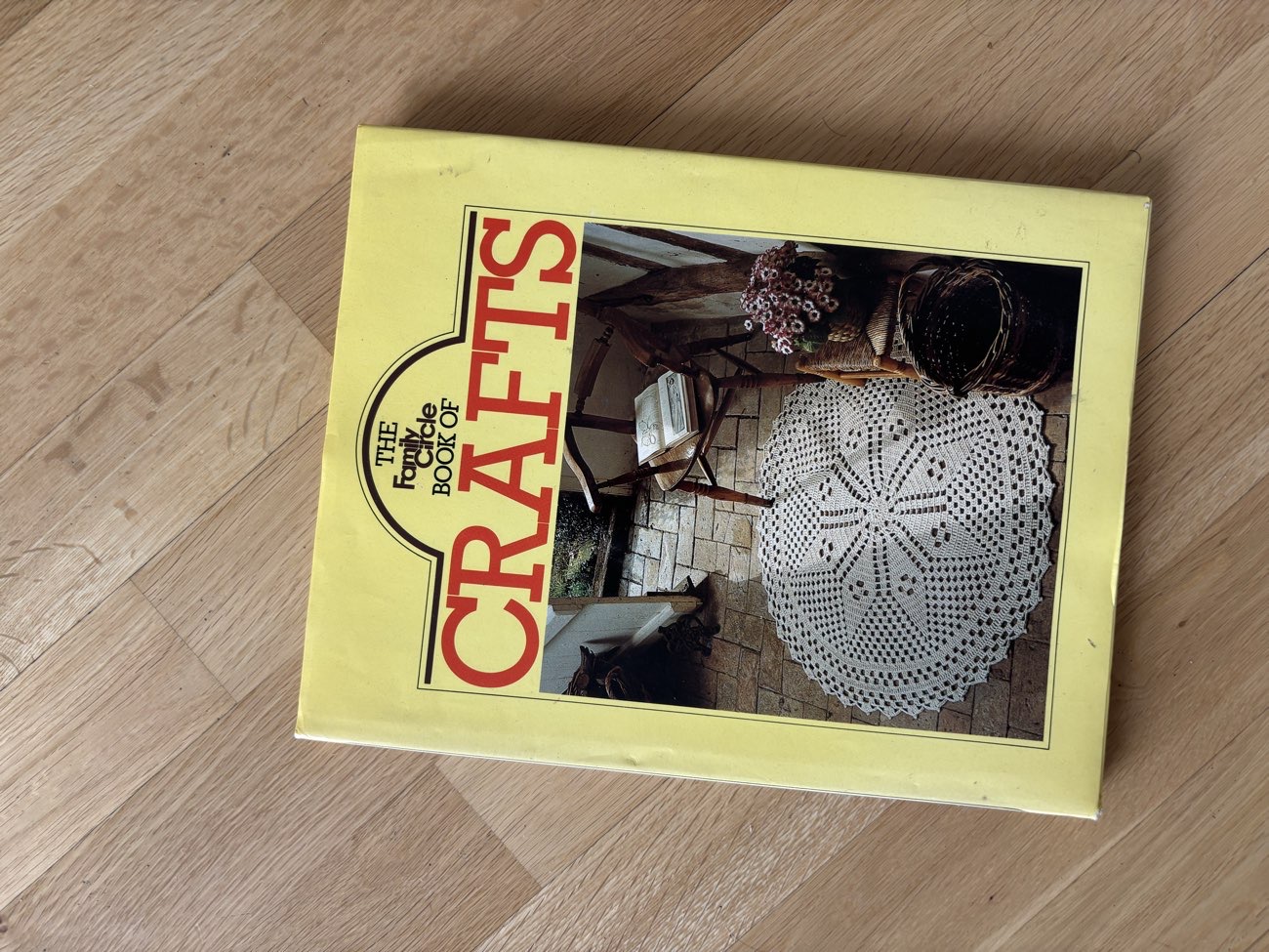 Vintage hardback crafts book bought at British Heart Foundation for £3.00