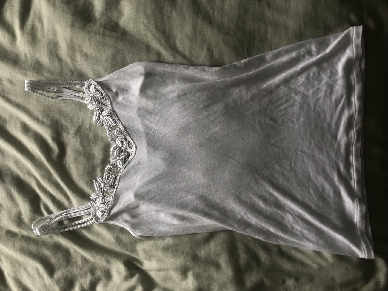 Lace top cami bought at RSPCA for £0.50
