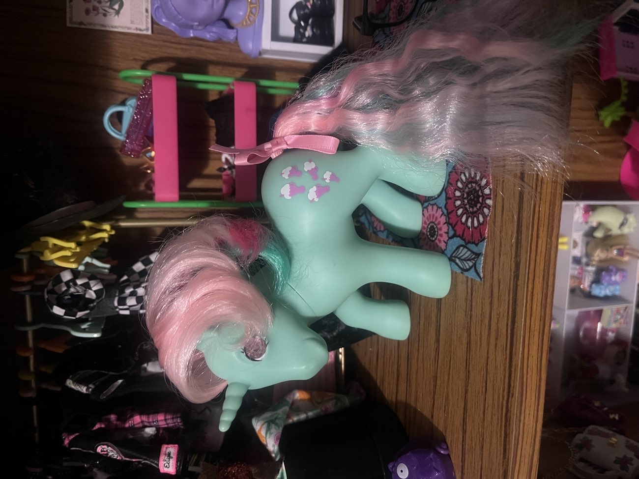 Repro jewel eye my little pony bought at St. Andrews Hospice for £2.00