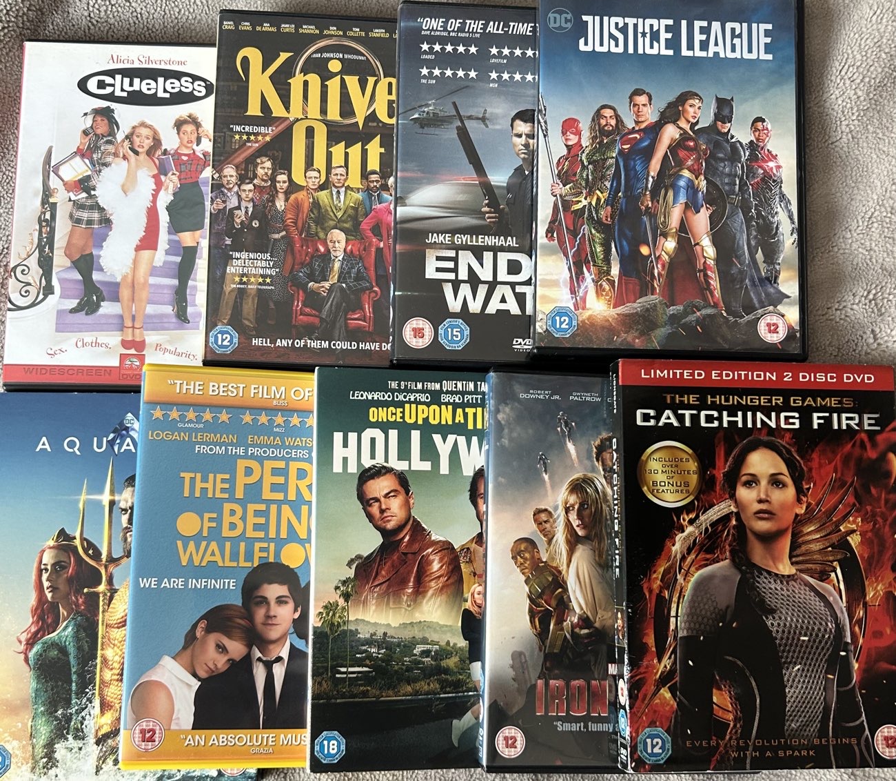 9 DVDs- 3 for 99p Deal! bought at Tenovus for £2.97