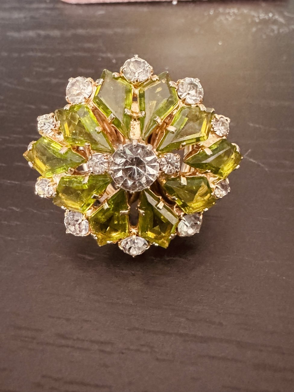 Uranium Glass Brooch bought at CRY