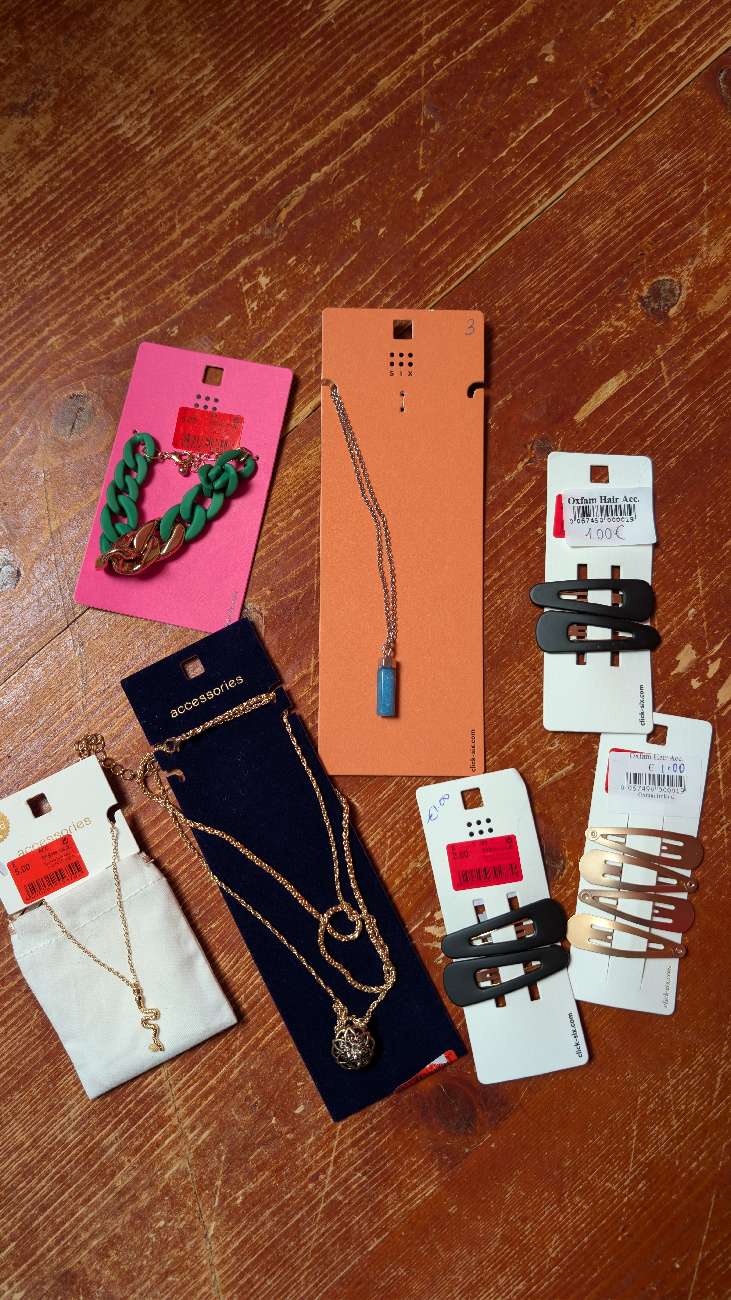 jewellery haul bought at Oxfam Tralee for £9.00