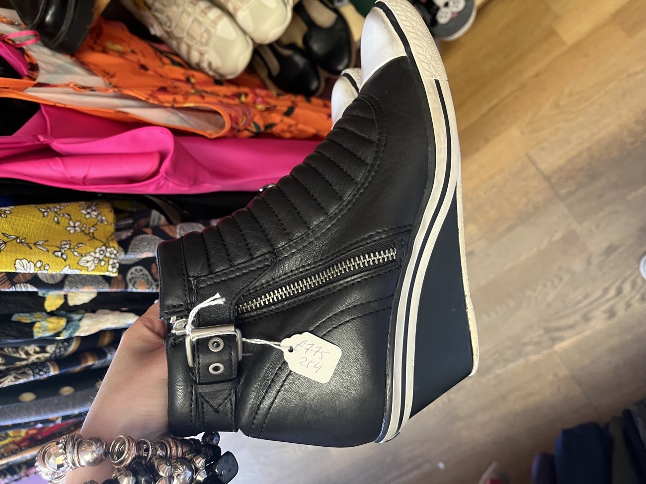 Wedge boots bought at Mind for £8.00