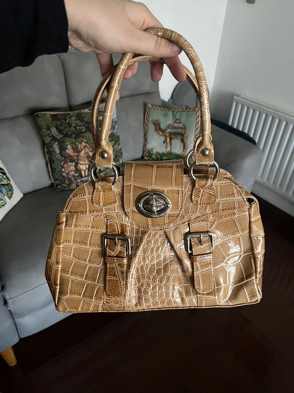 Snake print handbag bought at RSPCA Ealing for £8.00