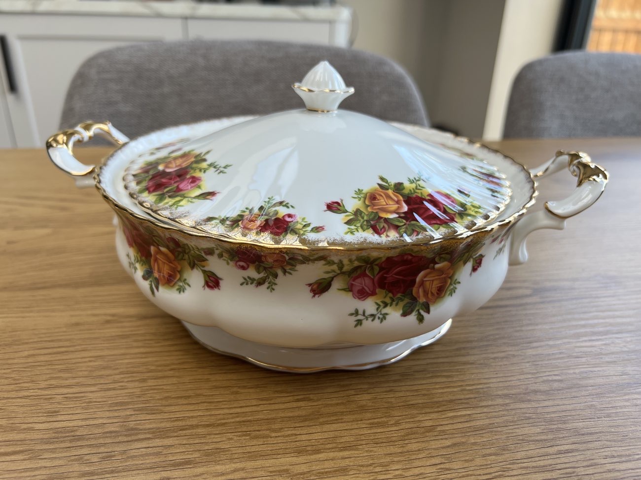 Royal Albert Covered Veg Dish bought at British Heart Foundation - Bolton for £5.00