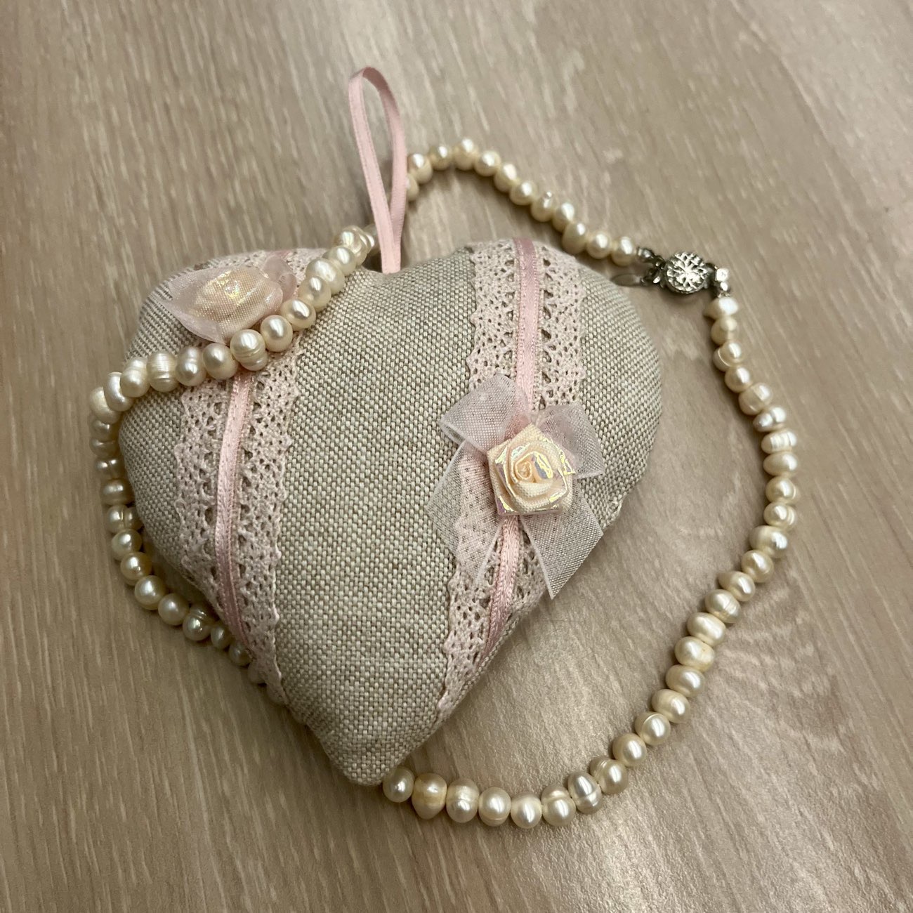 Lavender Bag & Necklace from Cancer Research π«§ bought at Cancer Research UK for Β£4.00
