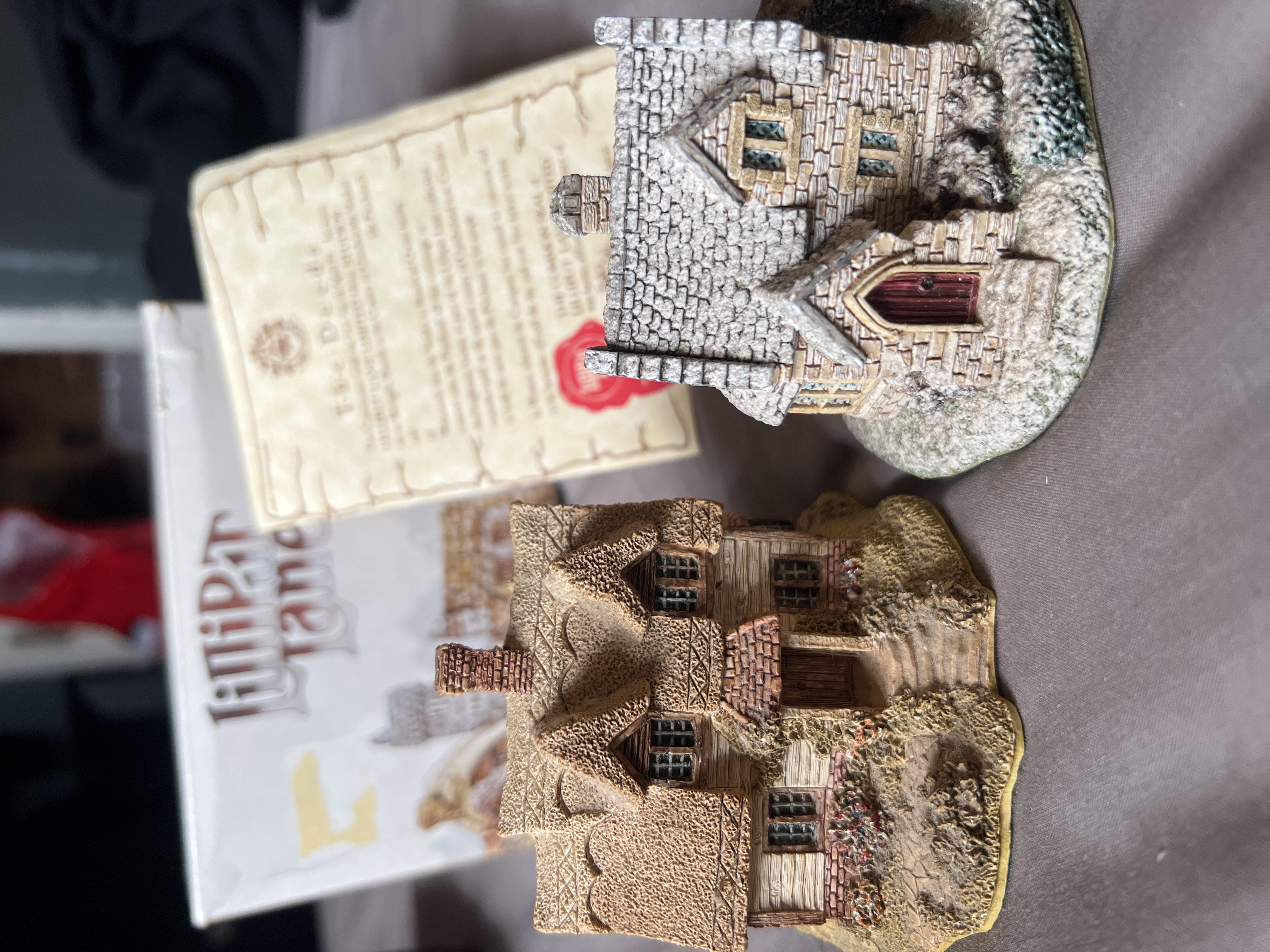 Genuine Lilliput Lane miniatures bought at Bolton Car Boot Sale for £10.00