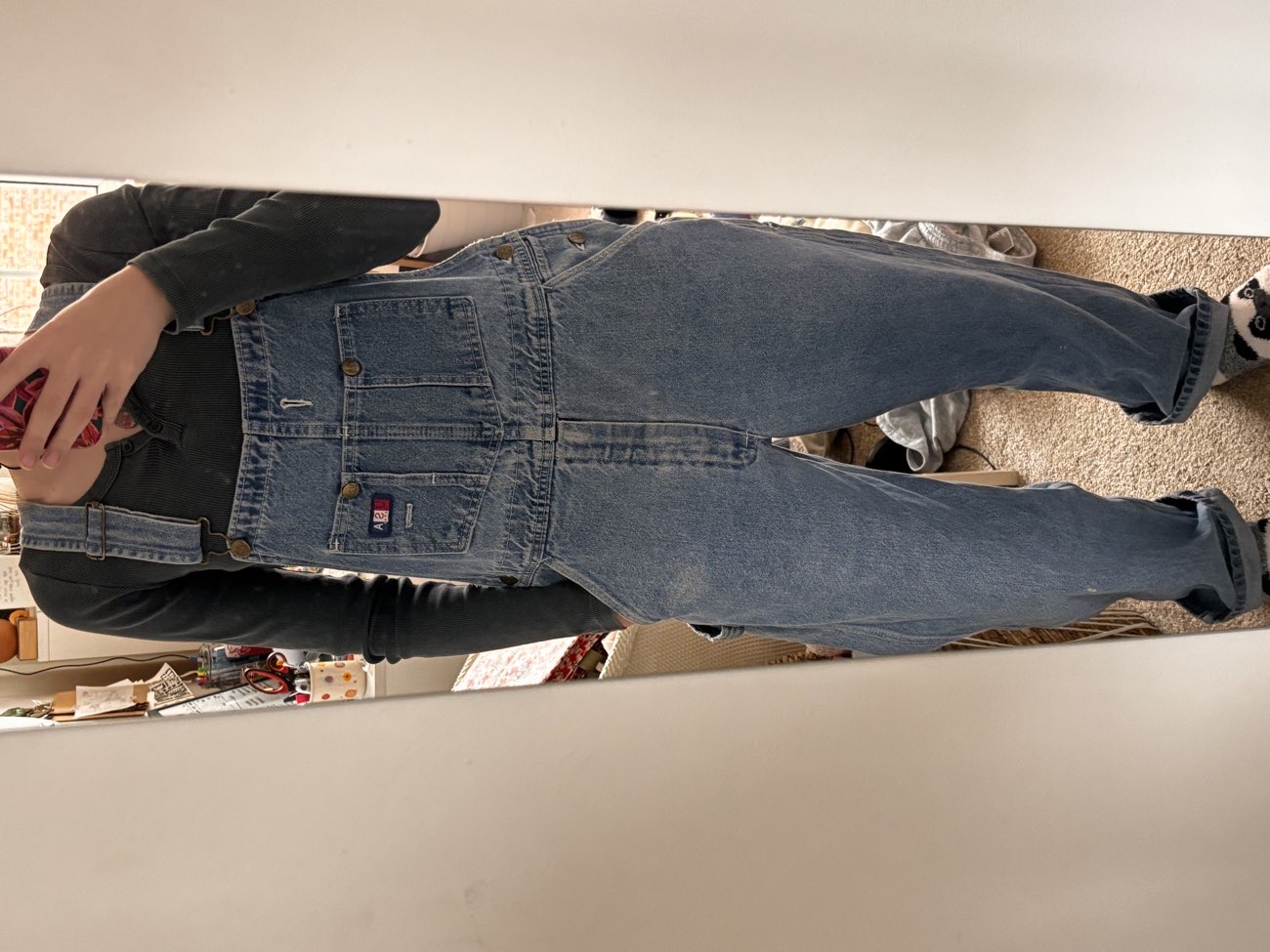 Vintage Dungarees bought at Pop Boutique for £25.00