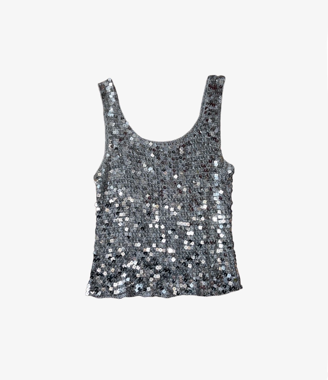 Sequin tank top bought at Dorothy House Hospice for Β£4.00