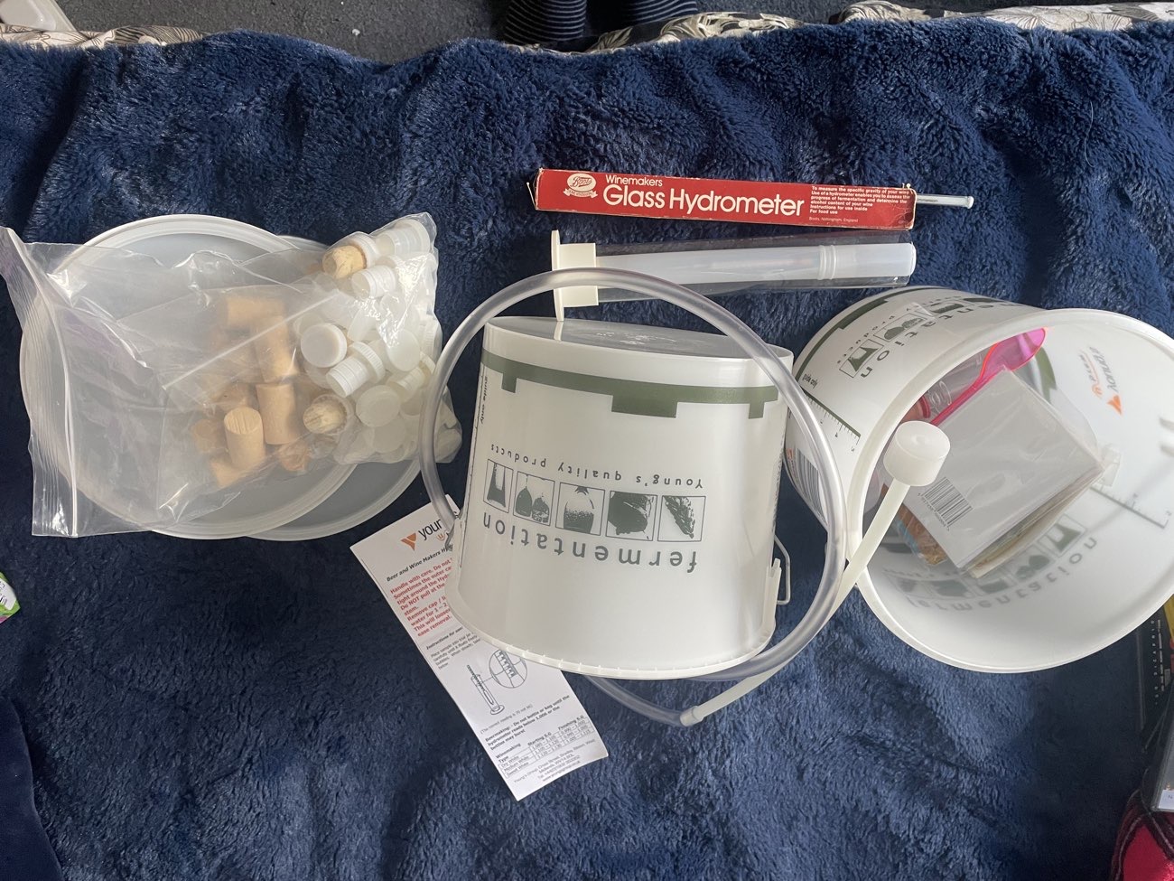 Bunch of homebrewing equipment product bought at Blue Cross charity shop for £6.00