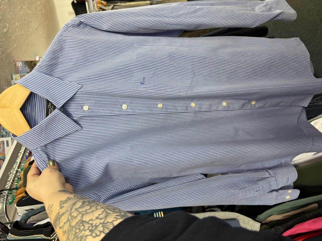 Christian Dior Shirt product bought at RSPCA for £15.00