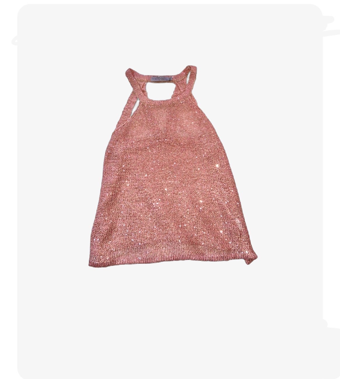 Glitter vest top bought at Dorothy House Hospice Superstore for £5.00