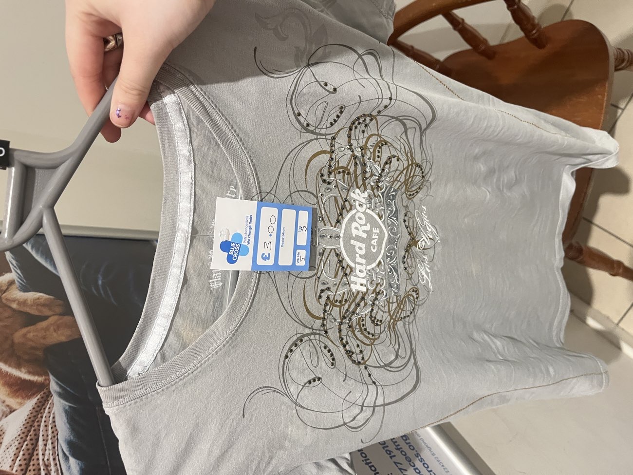 Hard Rock Cafe Top product bought at Blue Cross charity shop for £4.00