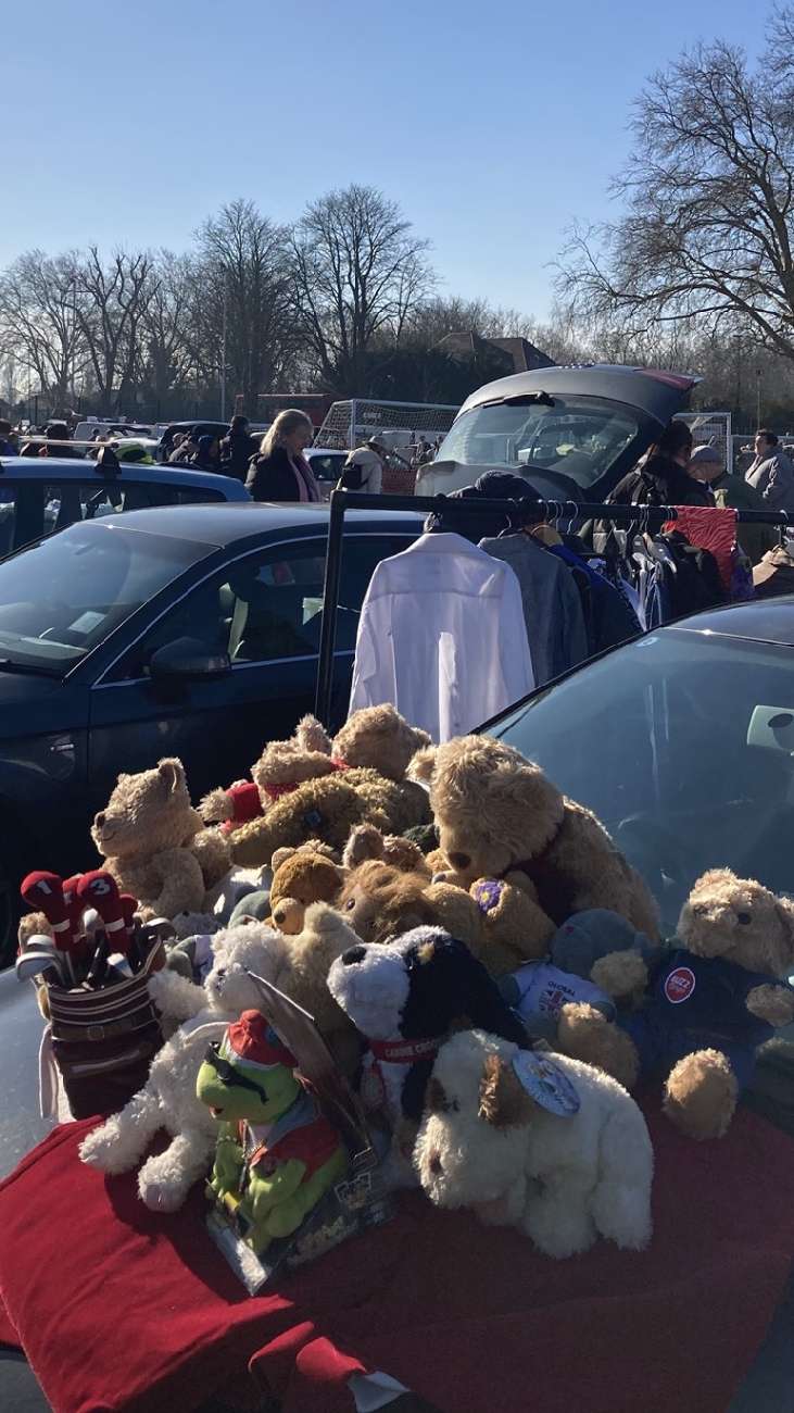Lovely family of teddy bears at the boot this morning bought at Chiswick Car Boot Sale