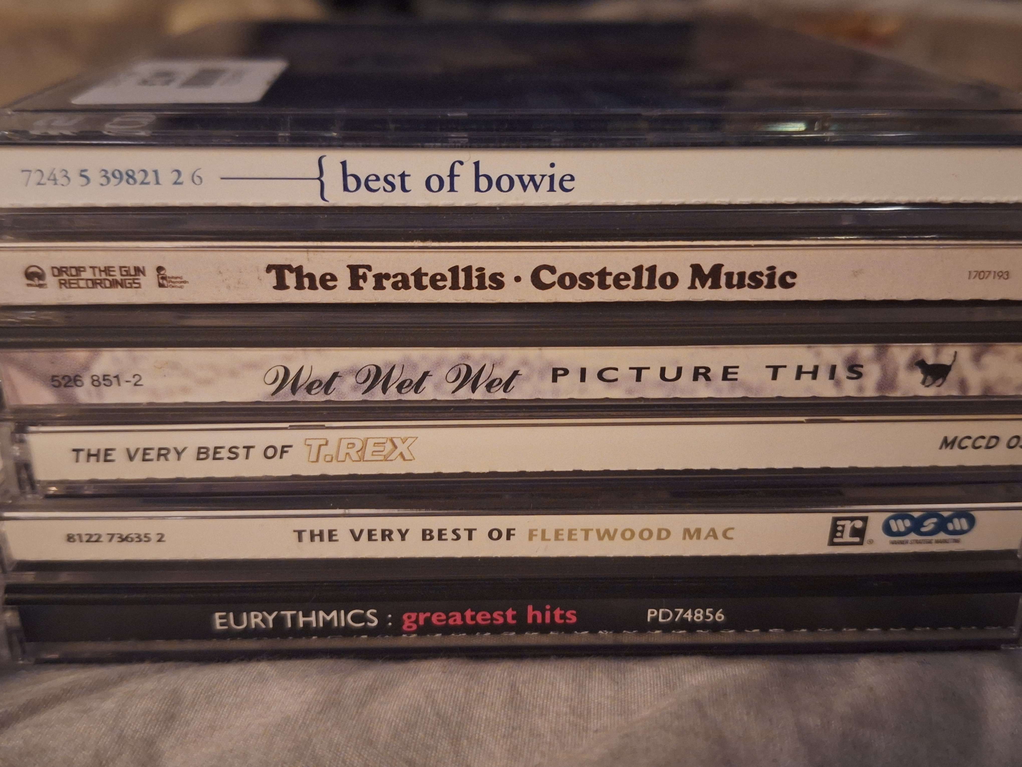 6cds (got 3 for free), The supremes and a few singles x bought at Oxfam Shop