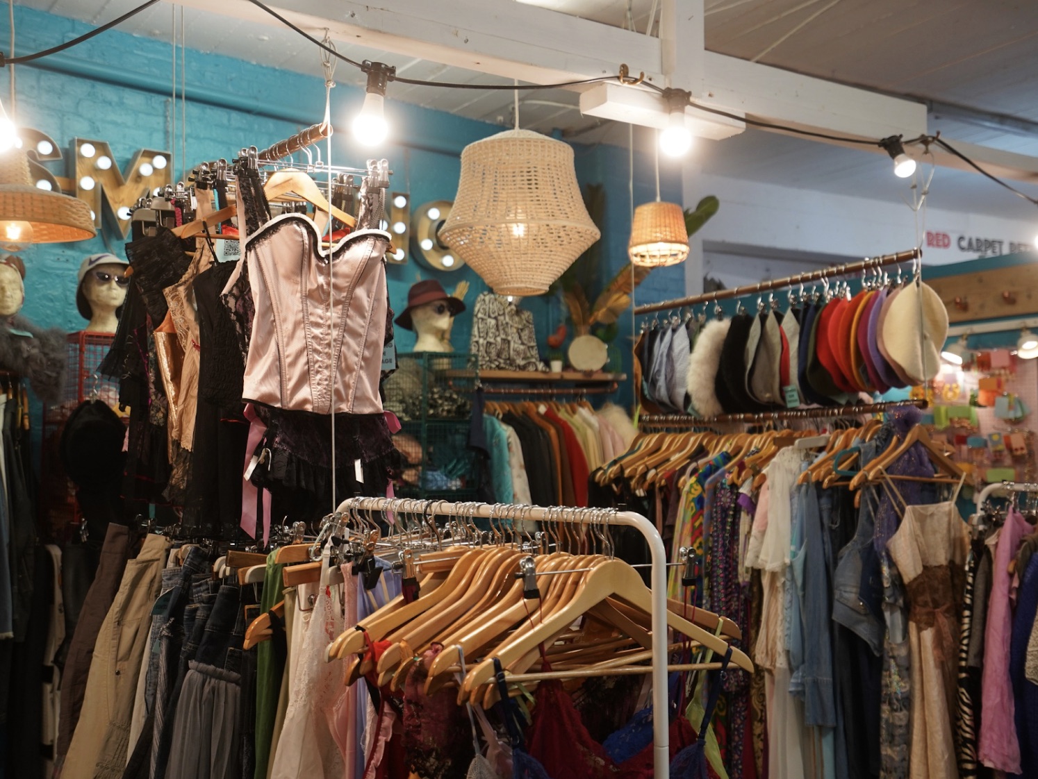 A photograph of Brick Lane Market’s interior