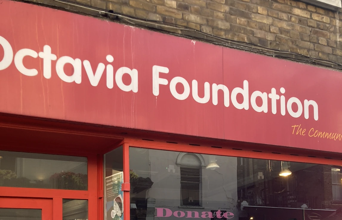 Shop front of an Octavia charity shop in West London
