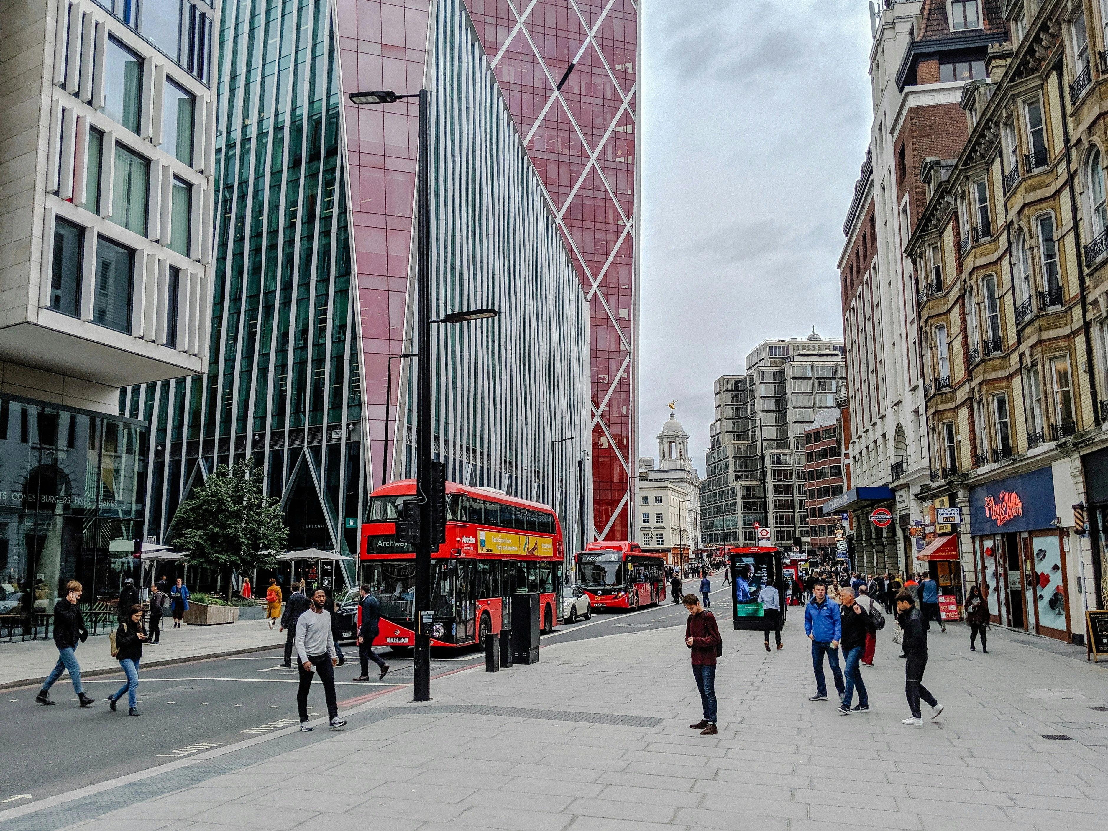 Shopping street in Victoria and Pimlico, London