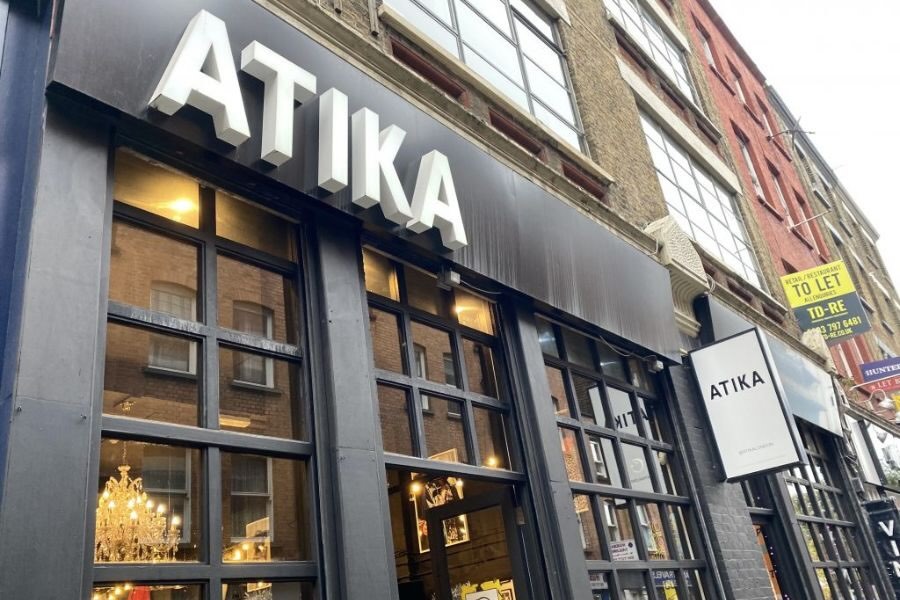 Atika London’s storefront