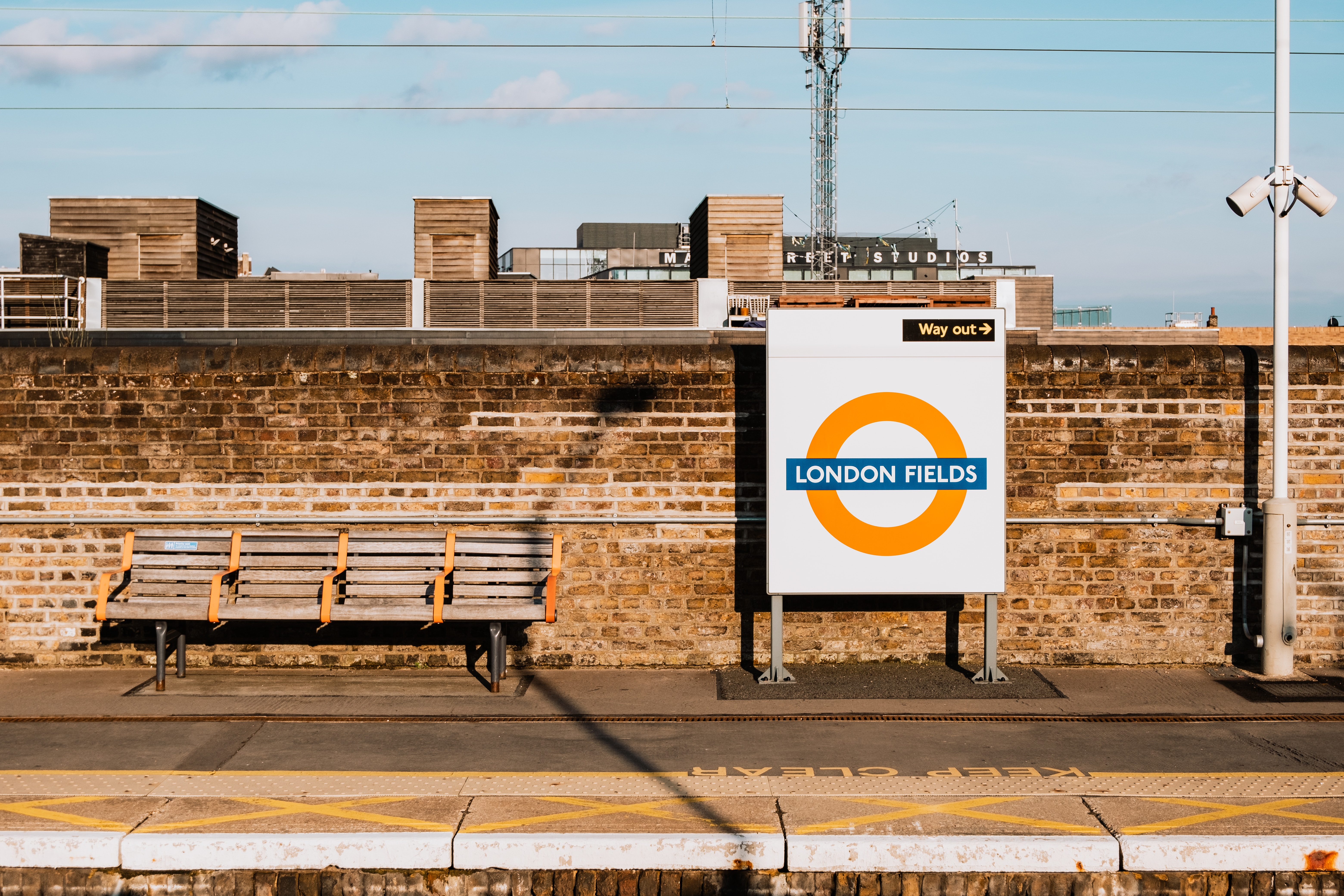 London Fields Overground station in Hackney, East London